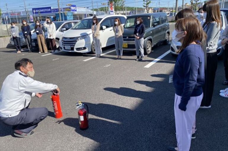 渡辺電業　消防訓練