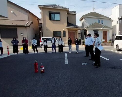 渡辺電業　消防訓練