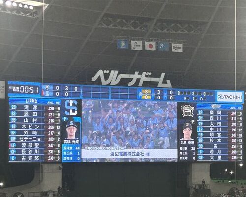 渡辺電業　野球観戦