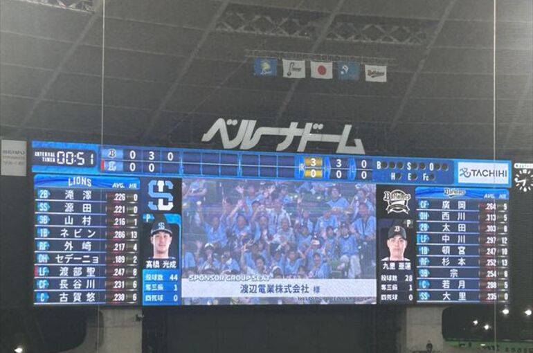 渡辺電業　野球観戦